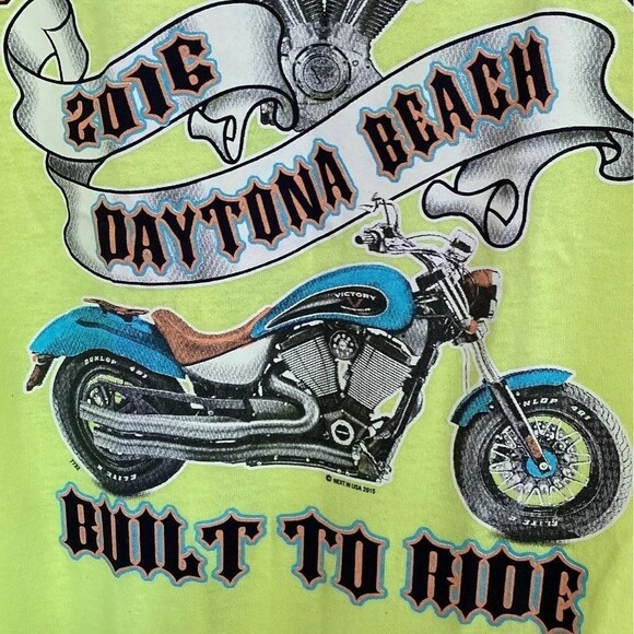 BIKE WEEK--DAYTONA BEACH Built To Ride (2016) Men's T-Shirt Size (Small) - Picture 1 of 12